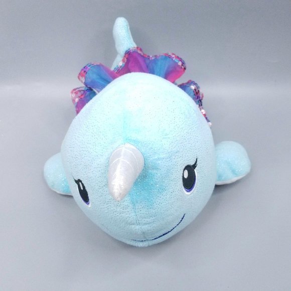 Build A Bear BAB Narwhal Whale Tutu Plush Blue 17" - Picture 7 of 11